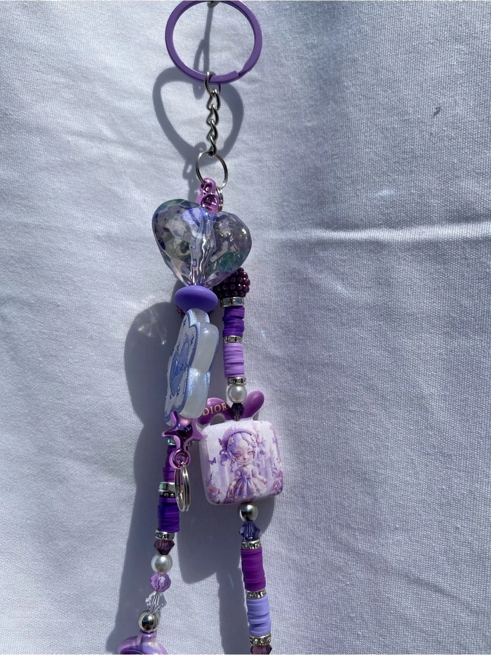 💜 Handmade Y2K Purple Beaded 